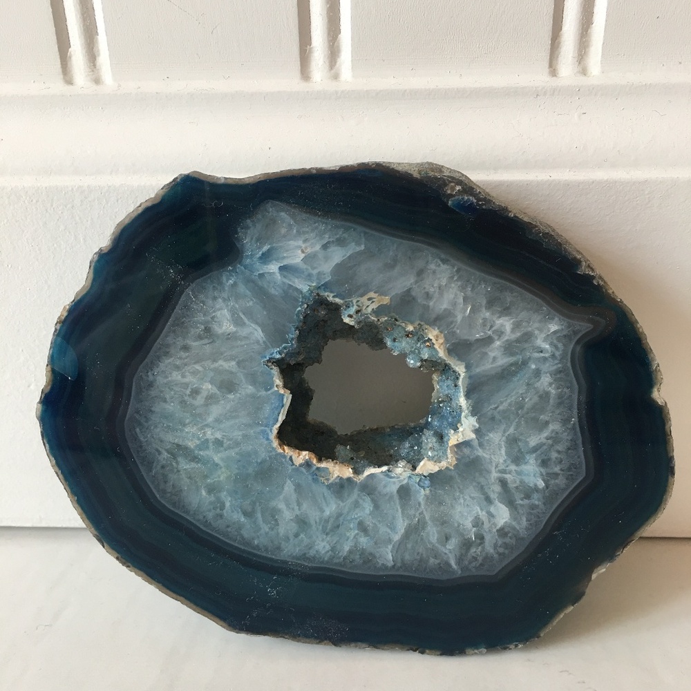 Geode Blue Slice Agate